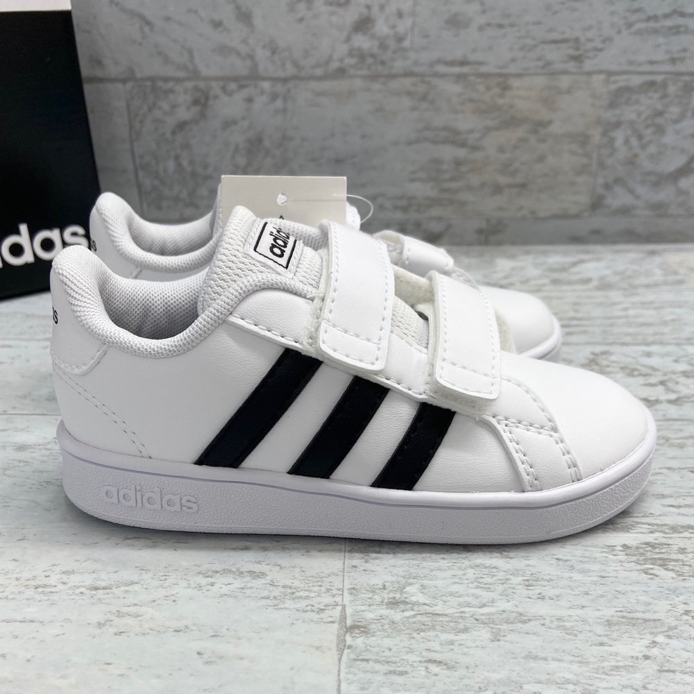 Adidas toddlers unisex Grand Court shoes - Picture 8 of 16